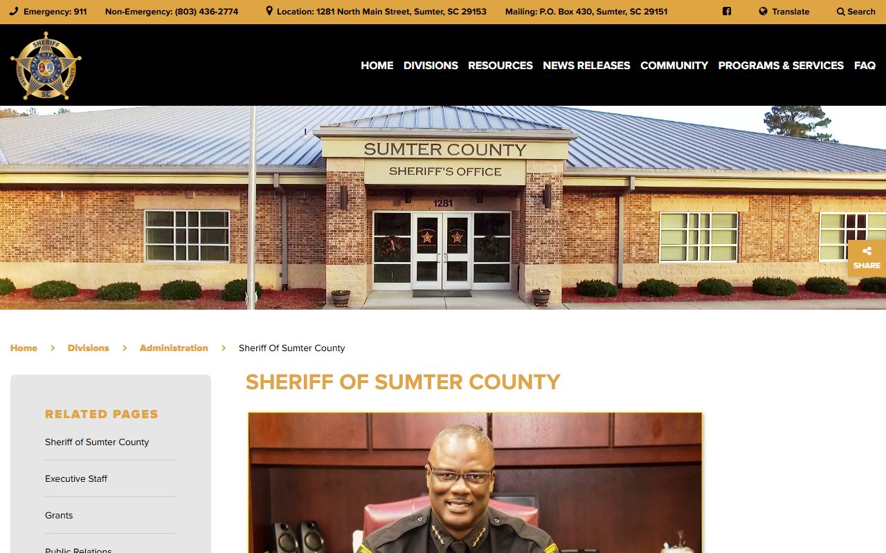 Sumter County arrest records and Sheriff Anthony Dennis charge records