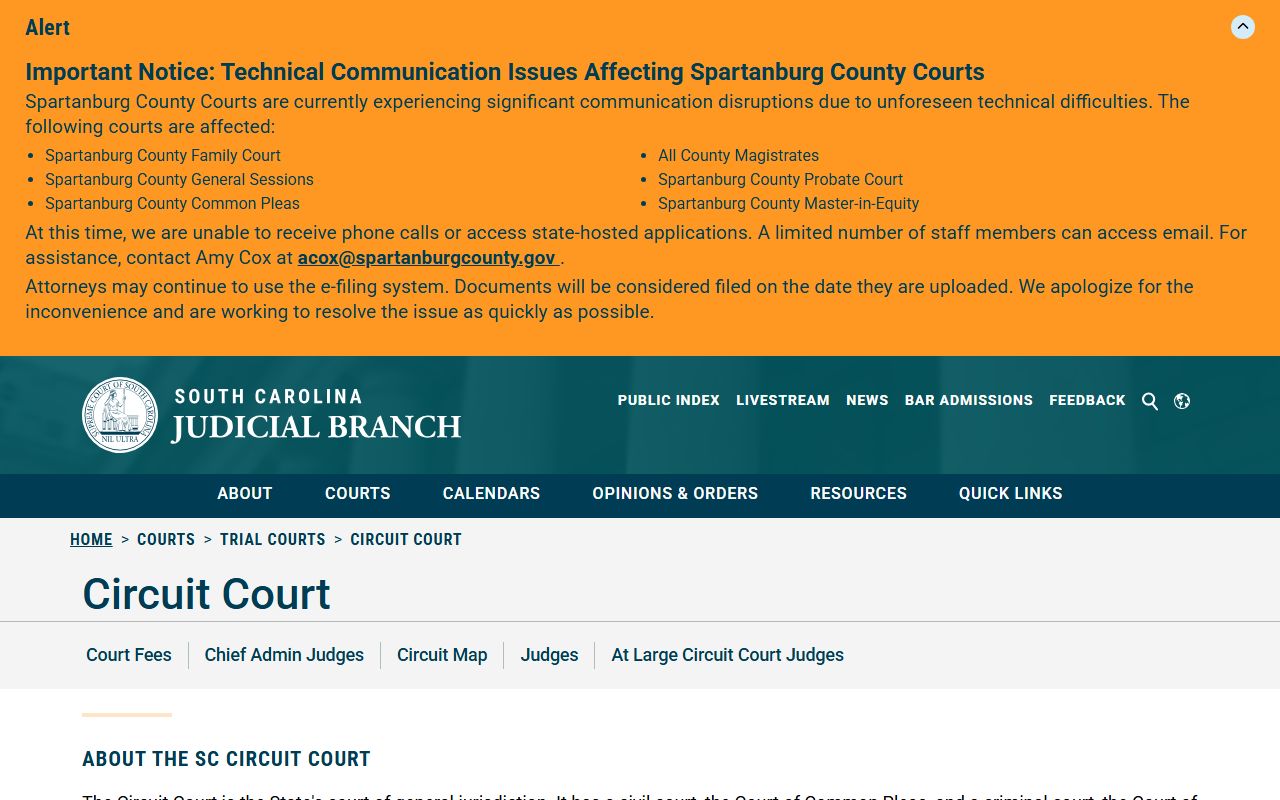 Sumter County court records Circuit Court overview