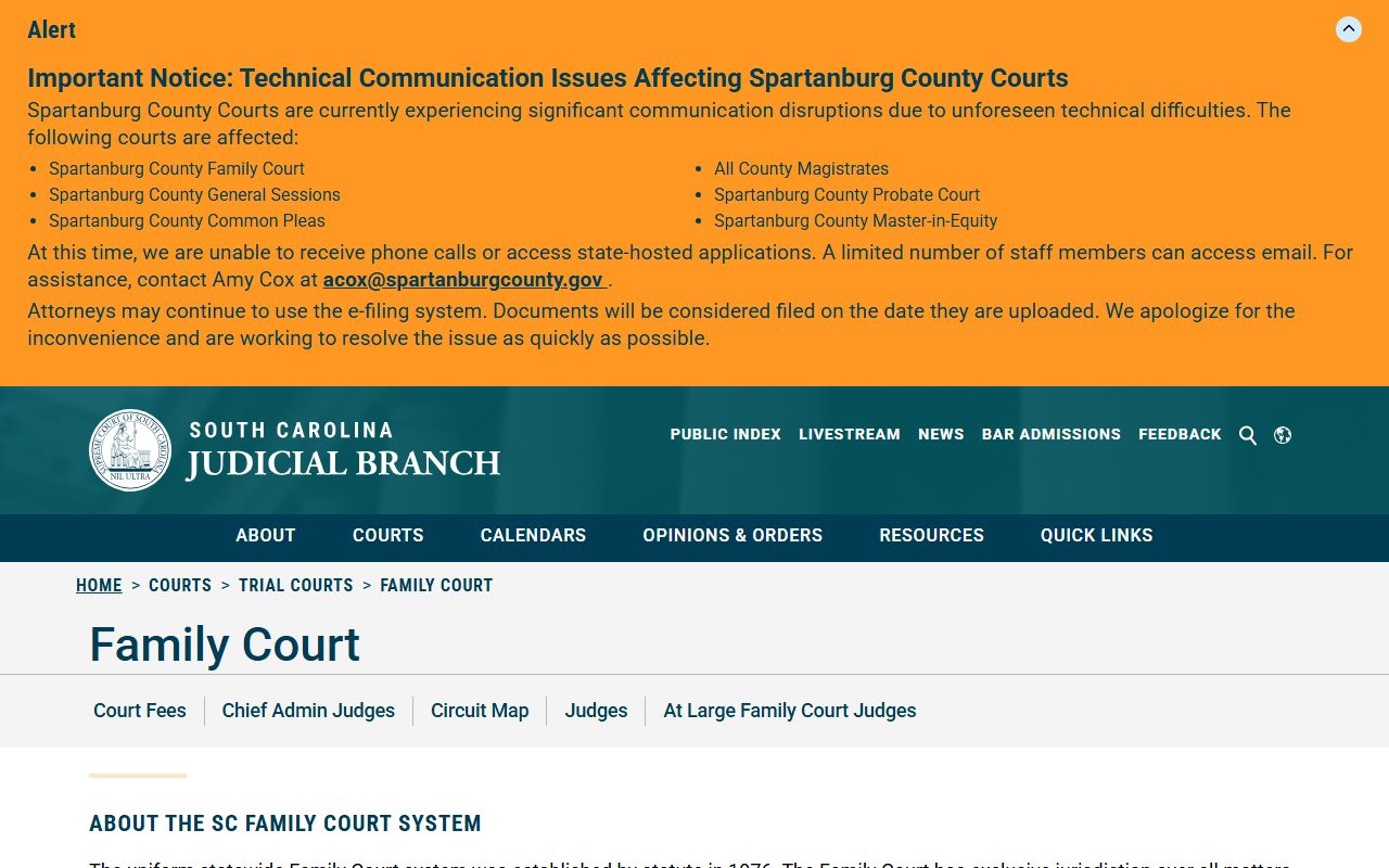 Sumter County court records Family Court overview