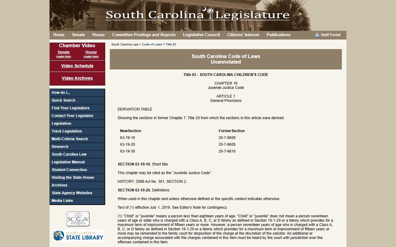 Sumter County criminal court records and juvenile record limits