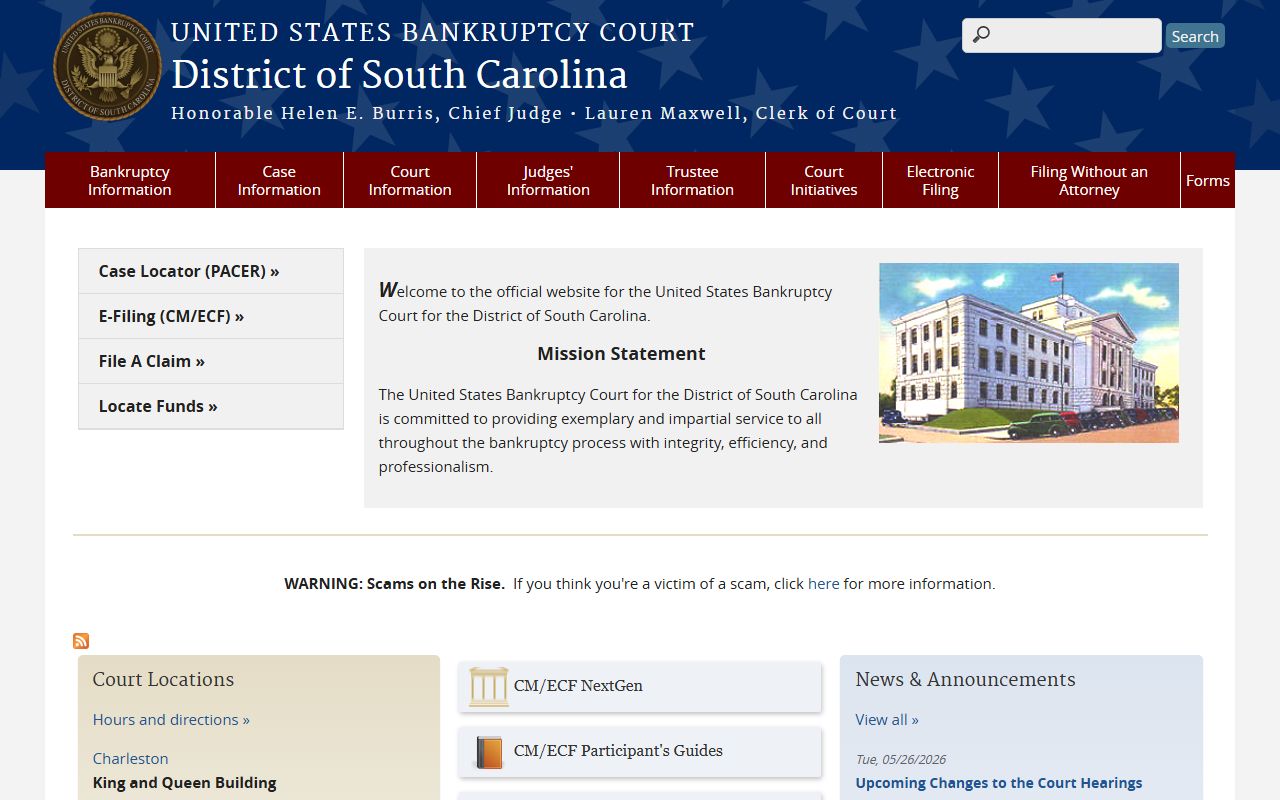 Sumter County Circuit Court bankruptcy court boundary