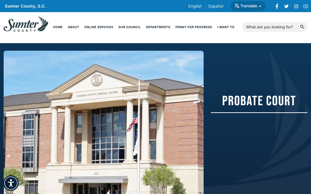 Sumter County probate records Probate Court office source